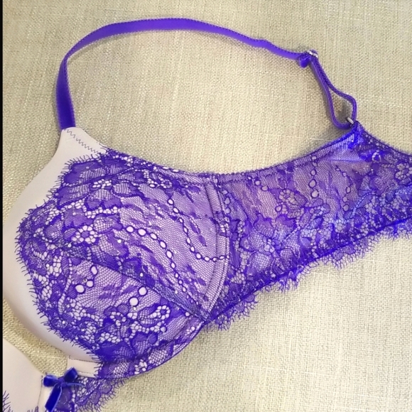 Victoria's Secret Vintage Dream Angels Plush Push up Bra Rhinestone Crystal NWT - Picture 9 of 15